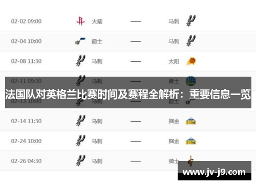 法国队对英格兰比赛时间及赛程全解析:重要信息一览 法国队对英格兰比赛时间及赛程全解析:重要信息一览