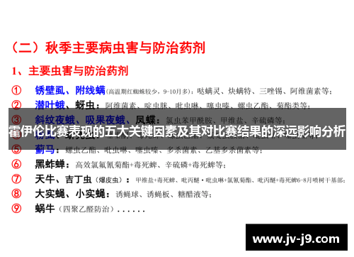 霍伊伦比赛表现的五大关键因素及其对比赛结果的深远影响分析